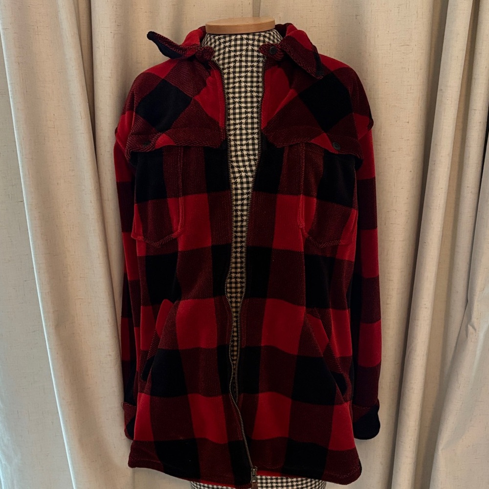Ralph Lauren Red and Black Plaid Jacket